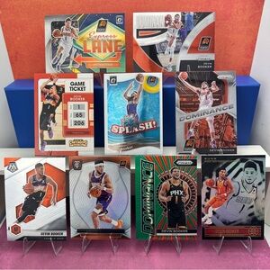 Devin Booker Suns lot of 9 w/ "Express Lane" Optic card